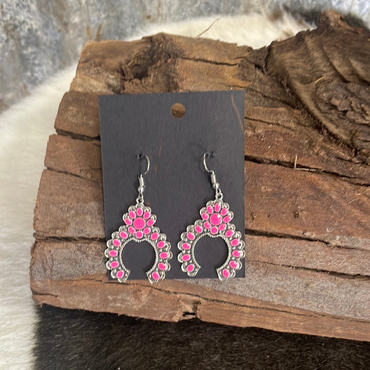 Earrings - Pink Stone 13