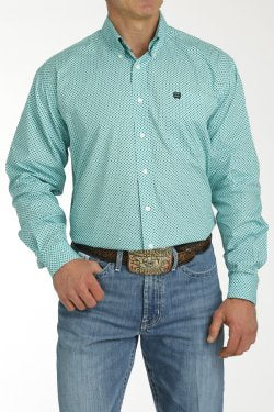 CINCH Mens Turquoise Shirt