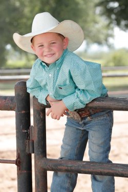 CINCH Boys Teal Shirt