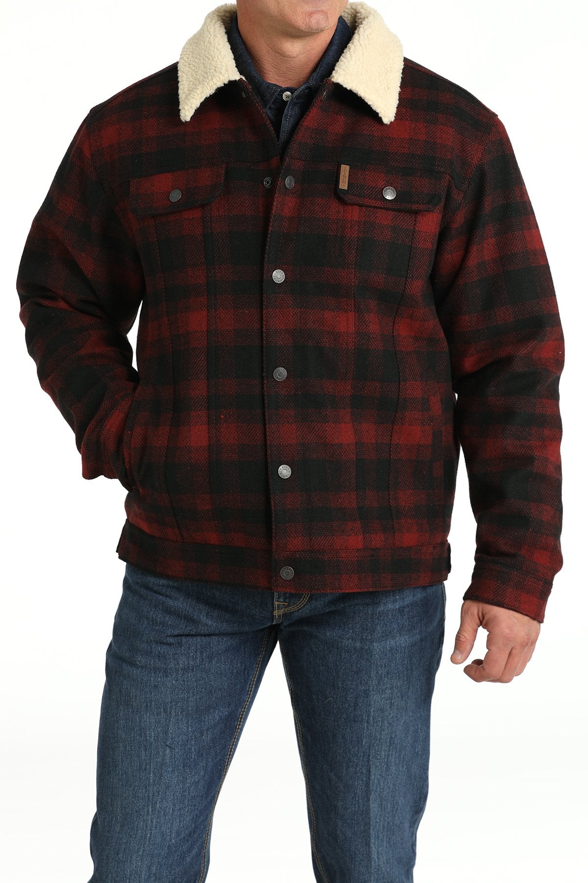 CINCH Mens Sherpa Lined Trucker Jacket