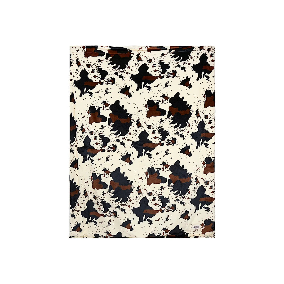 PURE WESTERN Cow Print Snuggle Blanket