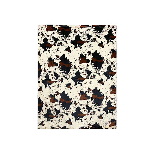 PURE WESTERN Cow Print Snuggle Blanket