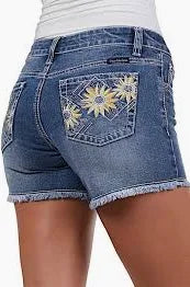 PURE WESTERN Womens Peyton Denim Shorts