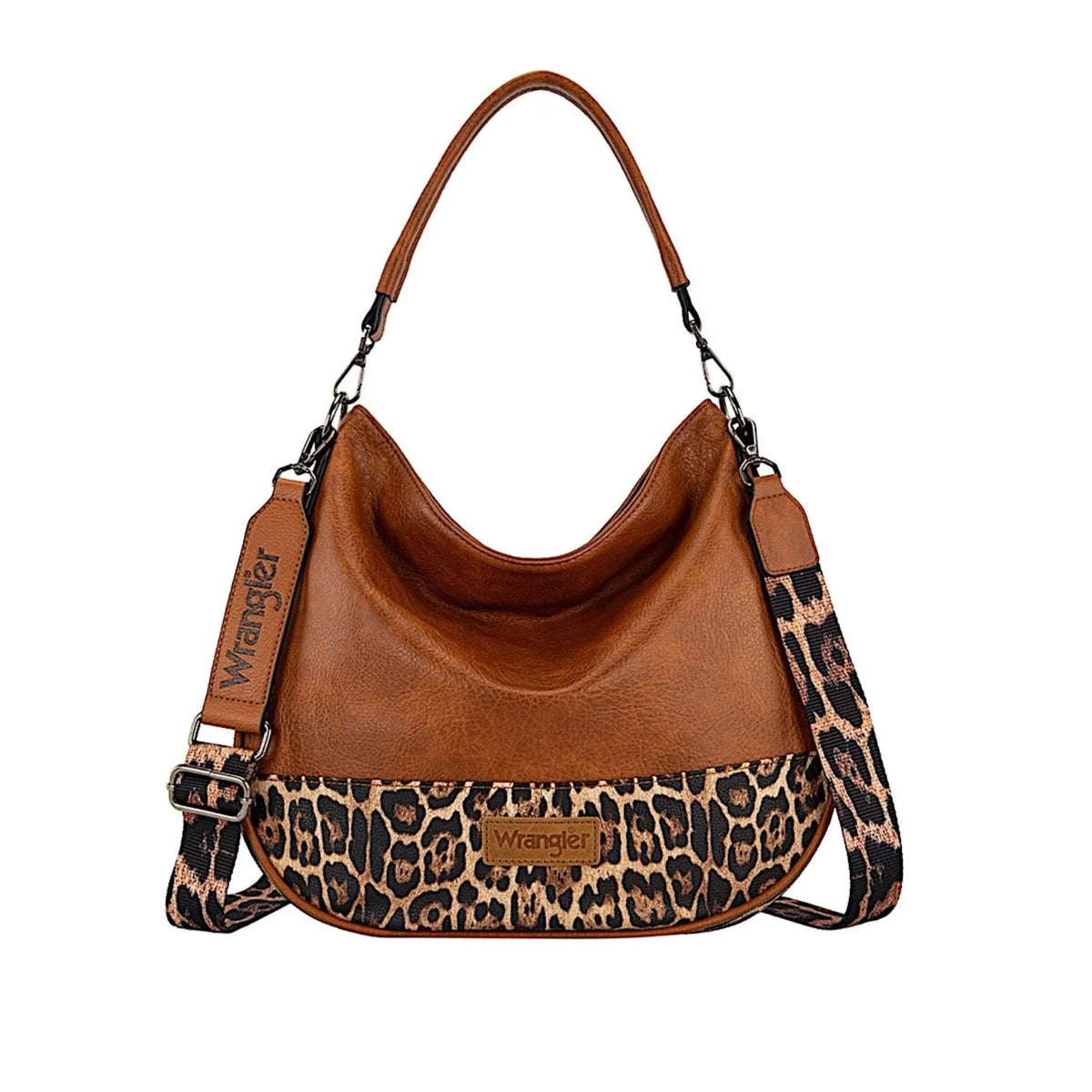 WRANGLER Animal Print Slouch Bag
