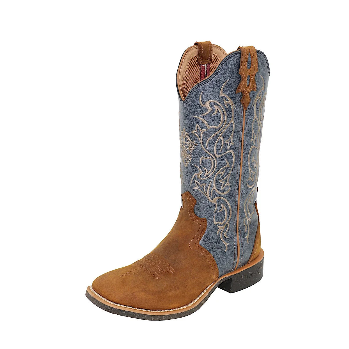 TWISTED X Womens Tech 12 Boot RUSSET BROWN/SILVER BLUE