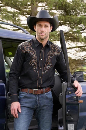 WRANGLER RHYS EMB LS shirt